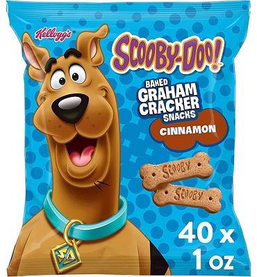 Purchase Kellogg's Scooby-Doo! Graham Cracker Snacks, Cinnamon, Made with Whole Grain, 40oz Case (40 Count) at Amazon.com