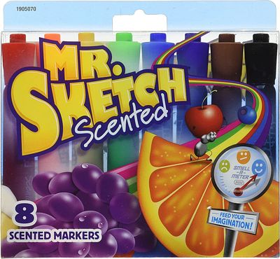 Purchase Mr. Sketch Scented Markers, Chisel Tip, Assorted Colors, 8/ Pack at Amazon.com