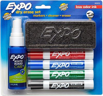 Purchase EXPO Dry Erase Marker Set, Chisel Tip, 6 Piece at Amazon.com