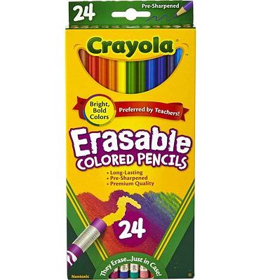 Purchase Crayola Erasable Colored Pencils, Kids At Home Activities, 24 Count at Amazon.com