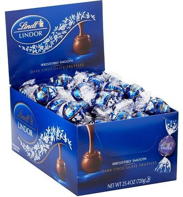 Purchase Lindt LINDOR Dark Chocolate Truffles, 60 Count Box, 25.4 Ounce at Amazon.com