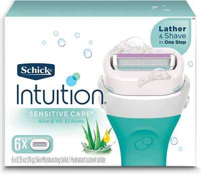 Purchase Schick Intuition Sensitive Skin Womens Razor Refills with Vitamin E & Aloe, Pack of 6 at Amazon.com