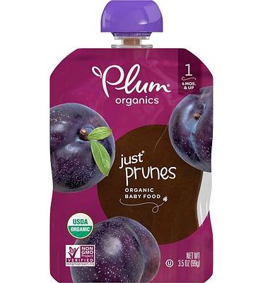 Purchase Plum Organics Stage 1, Organic Baby Food, Just Prunes, 3.5 ounce pouches (Pack of 12) at Amazon.com