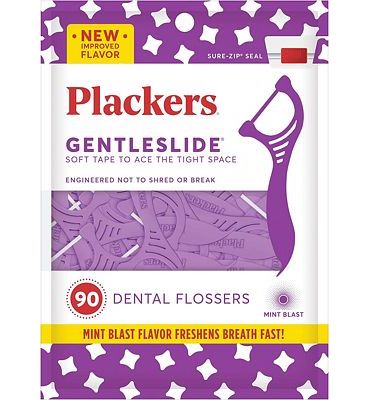 Purchase Plackers Gentleslide Dental Floss Picks, 90 Count at Amazon.com