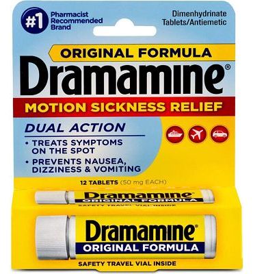 Purchase Dramamine Original Formula Motion Sickness Relief, 12 Count at Amazon.com