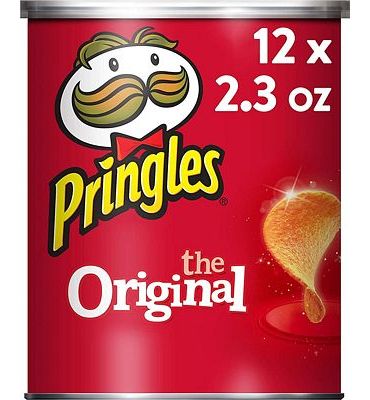 Purchase PringlesPotato Crisps Chips, Original Flavored, Grab and Go, 28.3 oz Box (12 Cans) at Amazon.com