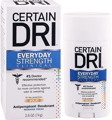 Purchase Certain Dri Everyday Strength Clinical Antiperspirant Deodorant, Solid, 2.6 Ounces at Amazon.com