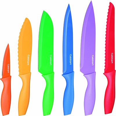 Purchase Cuisinart C55-01-12PCKS Advantage Color Collection 12-Piece Knife Set, Multicolor at Amazon.com