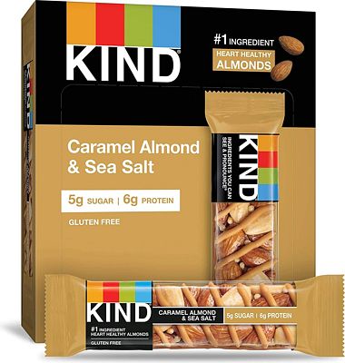 Purchase KIND Bars, Caramel Almond & Sea Salt, Gluten Free, Low Sugar, 1.4oz, 12 Count at Amazon.com