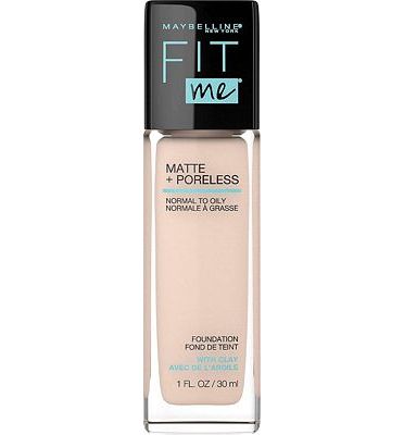 Purchase Maybelline Fit Me Matte + Poreless Liquid Foundation Makeup, Natural Ivory, 1 fl. oz. Oil-Free Foundation at Amazon.com