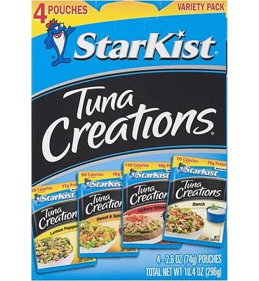Purchase StarKist Tuna Creations, Variety Pack, 4 - 2.6 oz pouch (Total 10.4 Oz) at Amazon.com