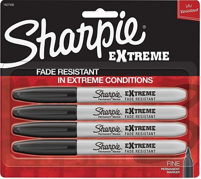 Purchase Sharpie Extreme Permanent Markers, Black, 4-Count at Amazon.com