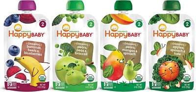 Purchase Happy Baby Organic Stage 2 Baby Food Simple Combos Variety Pack, 4 Ounce Pouch (Pack of 16), Assorted Flavors, Flavors May Vary at Amazon.com