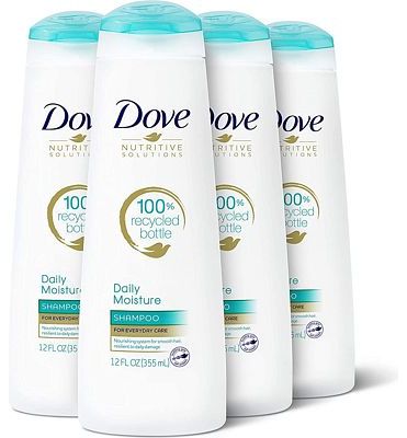 Purchase Dove Nutritive Solutions Daily Moisture, Moisturizing Shampoo for Dry Hair, 12 Fl Oz, Pack of 4 at Amazon.com