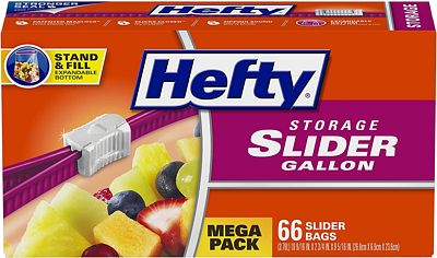 Purchase Hefty Slider Storage Bags - Gallon Size, 66 Count at Amazon.com