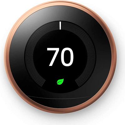 Purchase Google, T3021US, Nest Learning Thermostat, 3rd Gen, Smart Thermostat, Copper, Works With Alexa at Amazon.com
