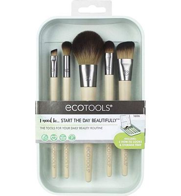 Purchase EcoTools Start the Day Beautifully Kit Makeup Brush Set for Foundation Eyeshadow Blush at Amazon.com