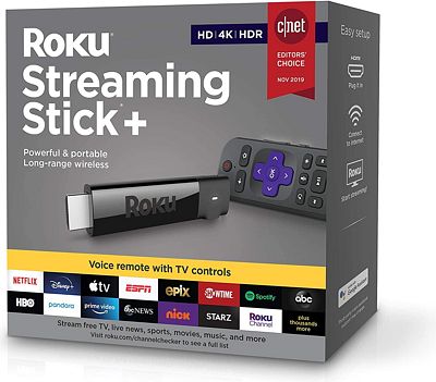 Purchase Roku Streaming Stick+, HD/4K/HDR Streaming Device with Long-range Wireless and Voice Remote with TV Controls at Amazon.com