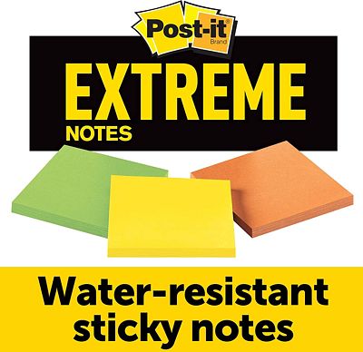 Purchase Extreme Notes, Stop Re-Work on The Job, Removes Cleanly, 100X The Holding Power, Green, Orange, Yellow, 3 in x 3 in, 3 Pads/Pack, 45 Sheets/Pad at Amazon.com