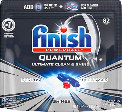 Purchase Finish - Quantum - 82ct - Dishwasher Detergent - Powerball - Ultimate Clean & Shine - Dishwashing Tablets - Dish Tabs at Amazon.com