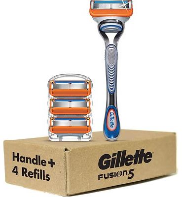 Purchase Gillette Fusion5 Mens Razor Handle + 4 Blade Refills at Amazon.com