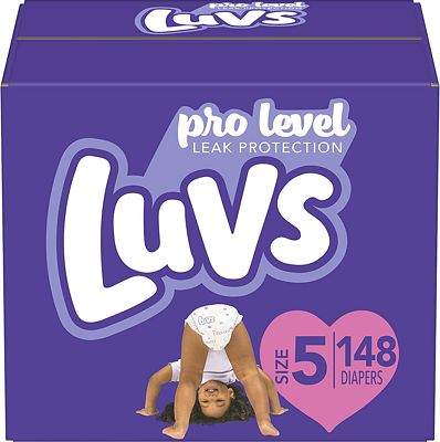 Purchase Luvs Pro Level Leak Protection Diapers Size 5 148 Count at Amazon.com