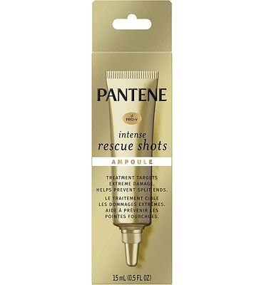 Purchase Pantene Pro-v Intense Rescue Shots Hair Ampoule for Intensive Repair Of Damaged Hair, 0.5 Fluid Ounce at Amazon.com