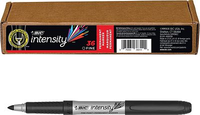 Purchase BIC Intensity Permanent Marker, Fine Point, Black, 36-Count at Amazon.com