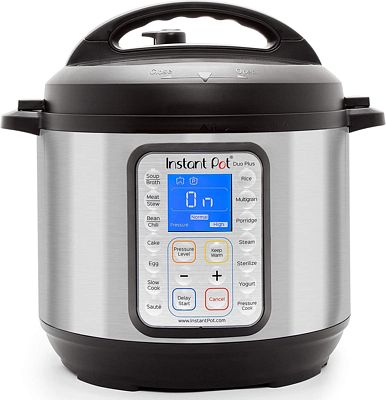Purchase Instant Pot Duo Plus 9-in-1 Electric Pressure Cooker, Sterilizer, Slow Cooker, Rice Cooker, Steamer, saute, Yogurt Maker, and Warmer, 6 Quart, 15 One-Touch Programs at Amazon.com