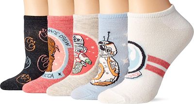 Purchase Star Wars Women's 5 Pack No Show Socks at Amazon.com