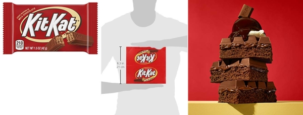 Purchase Kit Kat Candy, Milk Chocolate Bar, 1.5 Oz Bars (Pack of 36) on Amazon.com