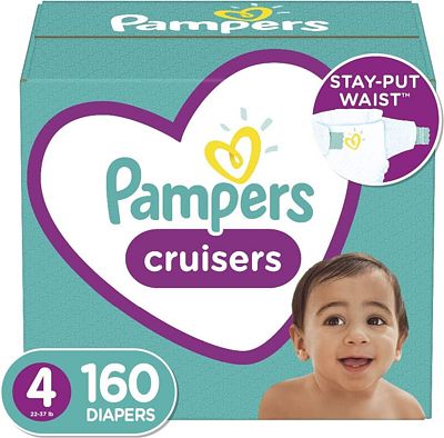 Purchase Diapers Size 4, 160 Count - Pampers Cruisers Disposable Baby Diapers, ONE MONTH SUPPLY at Amazon.com