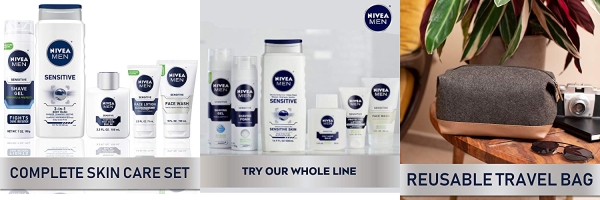 Purchase NIVEA MEN Complete Skin Care Collection for Sensitive Skin, 5 Piece Gift Set on Amazon.com