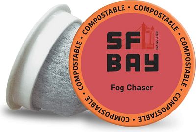 Purchase SF Bay Coffee Fog Chaser 80 Ct Medium Dark Roast Compostable Coffee Pods, K Cup Compatible including Keurig 2.0 at Amazon.com