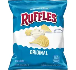Ruffles Potato Chips, Original, 1 Ounce (Pack of 40)