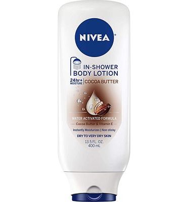 Purchase NIVEA Cocoa Butter In-Shower Body Lotion - Non-Sticky For Dry to Very Dry Skin - 13.5 oz. Bottle at Amazon.com