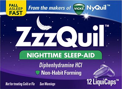 Purchase Vicks ZzzQuil Nightime Sleep Aid, 12 LiquiCaps at Amazon.com