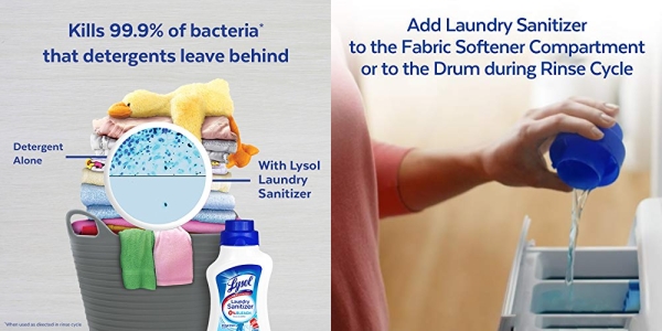 Purchase Lysol Laundry Sanitizer Additive, Crisp Linen, 41oz on Amazon.com