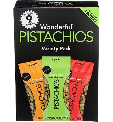 Purchase Wonderful Pistachios, No Shell Nuts, Variety Pack (Pack of 9) at Amazon.com