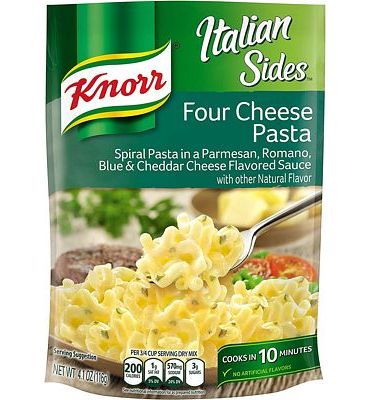 Purchase Knorr Italian Sides For a Delicious Easy Pasta Meal Four Cheese Pasta No Artificial Flavors, No Colors from Artificial Sources, No Added MSG 4.1 oz, Pack of 8 at Amazon.com