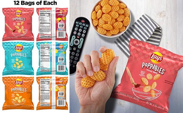 Purchase Lay's Single Serve Variety Pack Pack, Lay's Poppables, 36 Count on Amazon.com