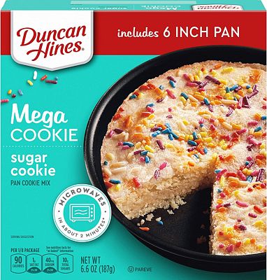 Purchase Duncan Hines Mega Cookie Sugar Pan Cookie Mix, 6.6 OZ at Amazon.com