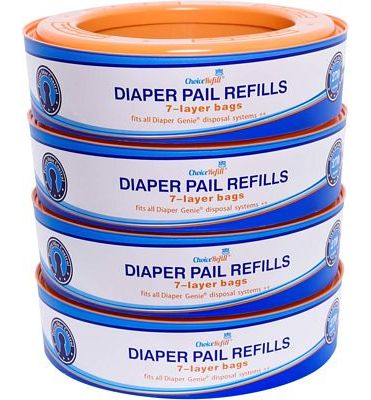 Purchase ChoiceRefill Compatible with Diaper Genie Pails, 4-Pack, 1080 Count at Amazon.com