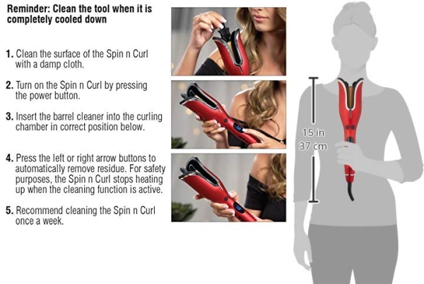 Purchase CHI Spin N Curl Ceramic Rotating Curler, Ruby Red on Amazon.com