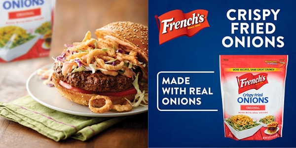Purchase French's Crispy Fried Onions, 24 oz on Amazon.com