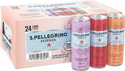 Purchase S.Pellegrino Essenza Flavored Mineral Water, Variety Pack 11.15 Fl Oz. Cans (24 Pack) at Amazon.com