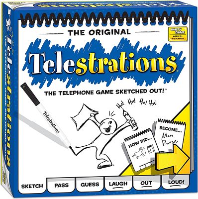 Purchase Telestrations Original 8 Player, Family Board Game, The Telephone Game Sketched Out at Amazon.com