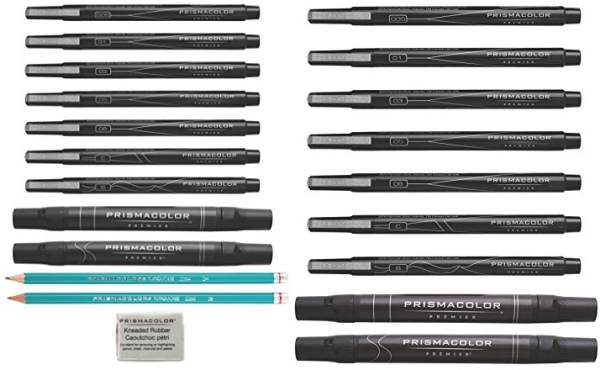 Purchase Prismacolor 2023754 Premier Advanced Hand Lettering Set with Illustration Markers, Art Markers, Pencils, Eraser and Tips Pamphlet, 13 Count on Amazon.com