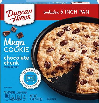 Purchase Duncan Hines Mega Cookie Chocolate Chunk Pan Cookie Mix, 7.8 Oz at Amazon.com