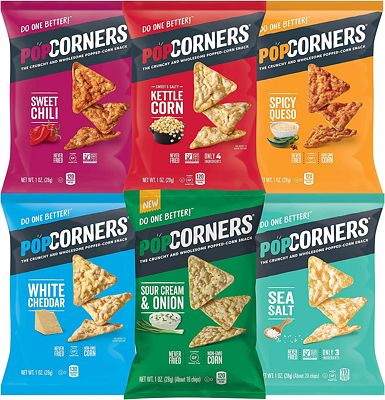 Purchase Popcorners Snacks Gluten Free Chips, 6 Flavor Variety Pack, (Pack of 20) at Amazon.com